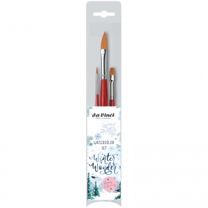 Artist Signature Collection by May & Berry Design Studio (Winter Wonder), Watercolor Brushes, Assorted, 3 Brush Set