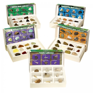 GeoSafari Complete Rock, Mineral, & Fossil Collections, Set of 57