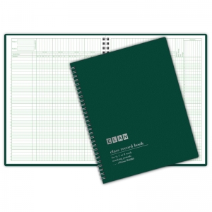 Class Record Book, Grades for 6-8 Weeks, 36 Student Names, Large blocks