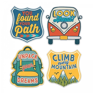 Adventurer Sticker Badges Stickers, Pack of 40