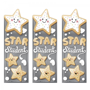 Star Cookies Sugar Cookie Scented Bookmarks, 24 Per Pack, 3 Packs