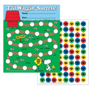 (3 Pk) Peanuts Mini Reward Chart W/stickers