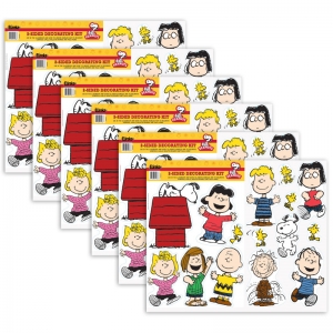 Peanuts Classic Characters 2-Sided Deco Kit, 6 Kits