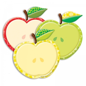 Color My World Assorted Apple Paper Cut-Outs, 36 Per Pack, 6 Packs