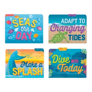 Seas the Day File Folders, 4 Per Pack, 6 Packs