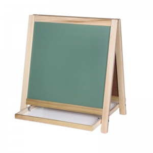 Magnetic Table Top Easel, Chalkboard/Whiteboard, 18.5" x 18"