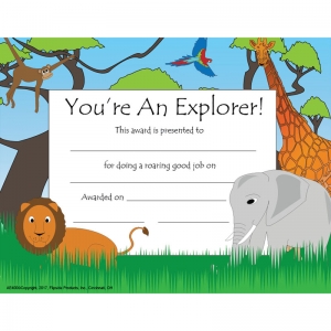 Explorer Award Certificate, 8.5" x 11", Pack of 30