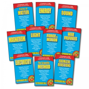 Physical Science Common Core Lessons & Activities Books, Set of 10