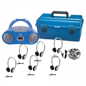6 PERSON CD & CASSETTE LISTENING CENTER