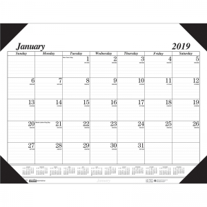 Academic Economy Desk Pad, 12 months, January-December