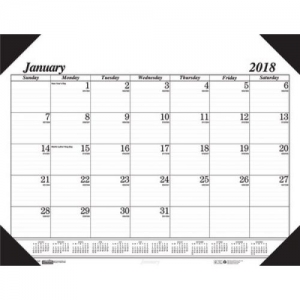 Academic Economy Desk Pad, 12 Months, January-December, Pack of 3