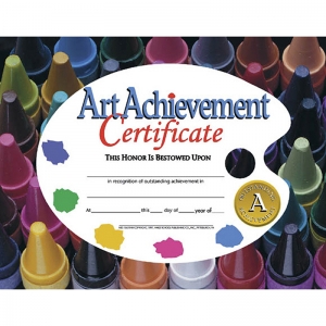 (6 PK) CERTIFICATES ART ACHIEVEMENT