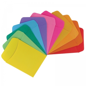 Bright Library Pockets 3 Ea. Of 10 Color/ 30 3.5"x5" 