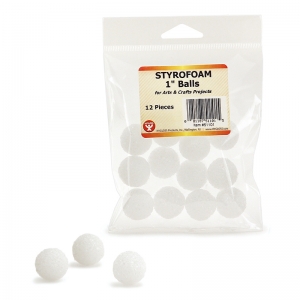 Styrofoam Pack - 12 Of 1" Balls