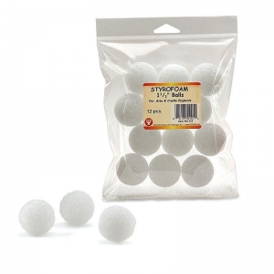 Styrofoam Pack - 12 Of 1 1/2" Balls