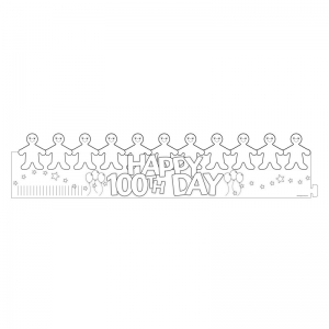 Happy 100th Day Paper Crowns, Pack of 24