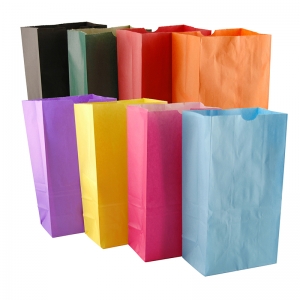 Bright Assorted Bags, 6" x 3 1/2" x 11", Pack of 28