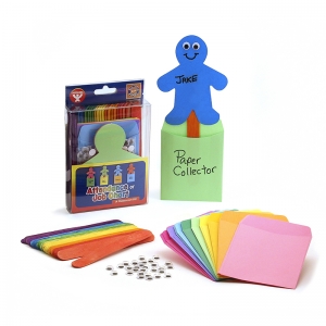 Attendance / Job Kit: Includes 25 Jumbo Colored Popsticks, 25 People Shapes, 25 Pockets & Eyes