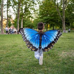 Dress-Up Morpho Butterfly Wings, Blue