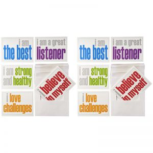 Note Cards with Envelope, Positivity Booster Set, 10 Per Set, 2 Sets