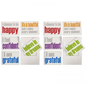 Note Cards with Envelope, Confidence Booster Set, 10 Per Set, 2 Sets