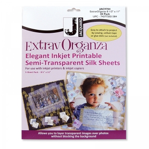 INKJET SILK ORGANZA 8.5"X11" 30/PK
