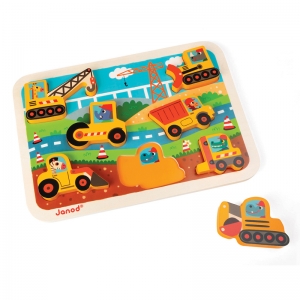 Janod Construction Site Chunky Puzzle