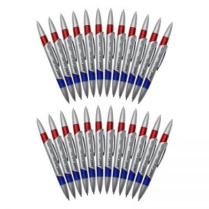 Swirl Ink Pens, Red/Blue Combo, 12 Per Pack, 2 Packs