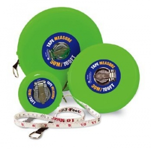 Wind-Up Tape Measure, 33 ft/10m, Pack of 2