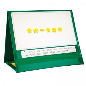 Write-On/Wipe-off Magnetic Demonstration Double-Sided Tabletop Pocket Chart