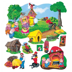 The Three Pigs Deluxe Flannelboard Set