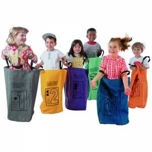 Potato Sack Jumping Bags, Set of 6