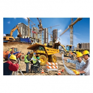 Construction Zone Floor Puzzle, 48 Pieces