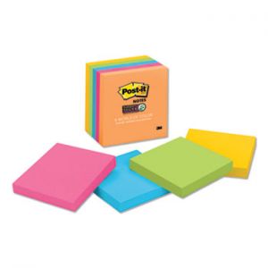 Super Sticky Notes, 3 in x 3 in, Energy Boost Collection, 5 Pads/Pack, 2 Packs