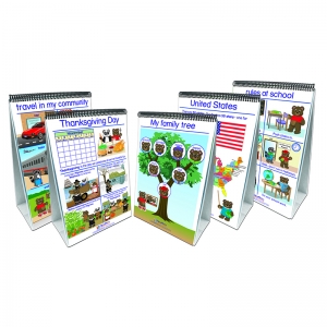 Set Of All 5 Early Childhood Social Studies Readiness Flip Chart