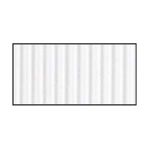 Corrugated Paper, White, 48" x 25', 1 Roll