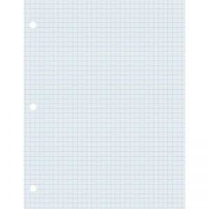 Graphing Paper, White, 2-sided, 1/4" Quadrille Ruled 8-1/2" x 11", 500 Sheets
