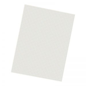 Grid Ruled Drawing Paper, White, 1/4" Quadrille Ruled, 9" x 12", 500 Sheets