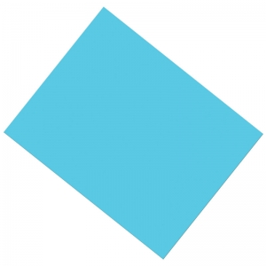 Coated Poster Board, Light Blue, 22" x 28", 25 Sheets