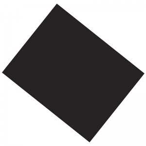 Coated Poster Board, Black, 22" x 28", 25 Sheets