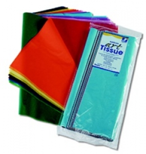 Deluxe Bleeding Art Tissue, 25 Colors, 12" x 18", 50 Sheets Per Pack, 6 Packs