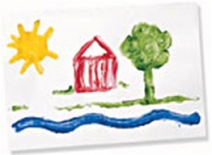 (6 Pk) Fingerpaint Paper White 11x16 50 Sheets Per Pk