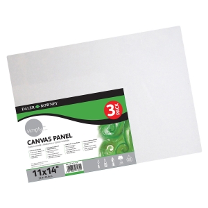 Simply White Canvas Panels Set, 11" x 14", 3-Pack