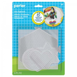 Basic Shapes Clear Pegboards 5pk Small & Large