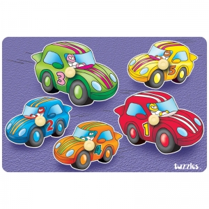 Clever Cars Peg Puzzle, 12" Width, 8" Length