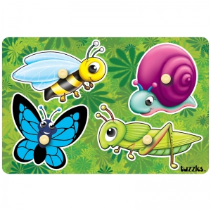Garden Peg Puzzle, 12" Width, 8" Length