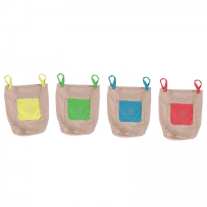 Cotton Canvas Jumping Sacks, Set of 4