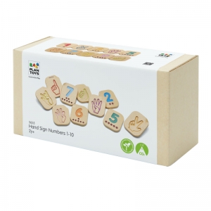 Wooden Hand Sign Numbers 1-10 Tiles