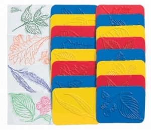 Leaf Rubbing Plates, 16 Per Pack, 2 Packs