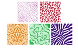 Animal Skins Rubbing Plates, 6 Per Pack, 2 Packs